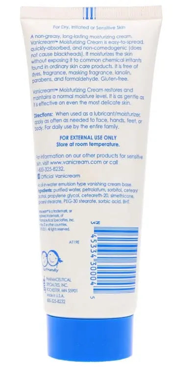 Vanicream Moisturizing Skin Cream 4oz 2Pack –100% Genuine UK Dispatch - URZ TRADE