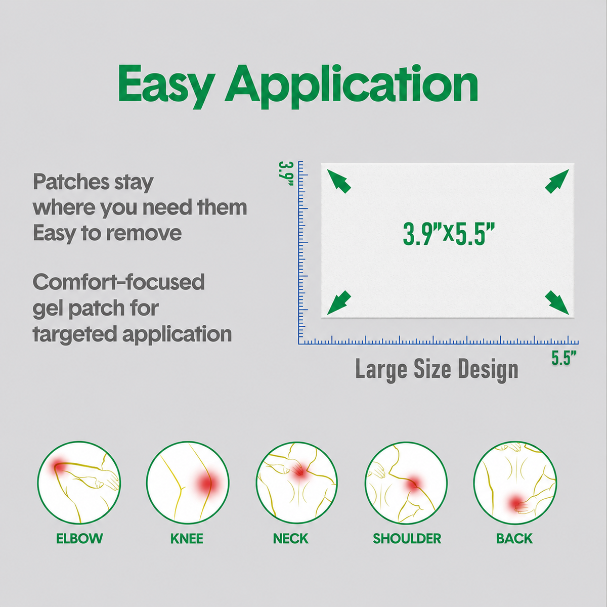CARELAND 4% Lidocaine Gel Patch with easy application design.