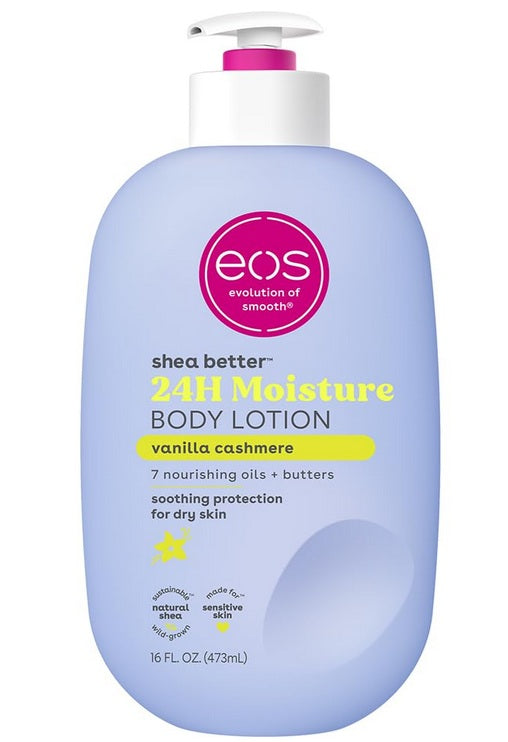 eos Vanilla Cashmere Body Lotion 16oz – 24hr Moisture