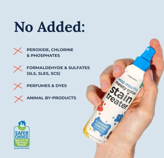 Miss Mouth's Messy Eater Stain Treater Spray - 120ml 3 Pack Miss Mouth’s Stain Remover Spray (3 Pack) The Hate Stains 