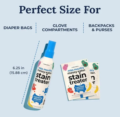 Miss Mouth's Messy Eater Stain Treater Spray - 120ml 3 Pack Miss Mouth’s Stain Remover Spray (3 Pack) The Hate Stains 