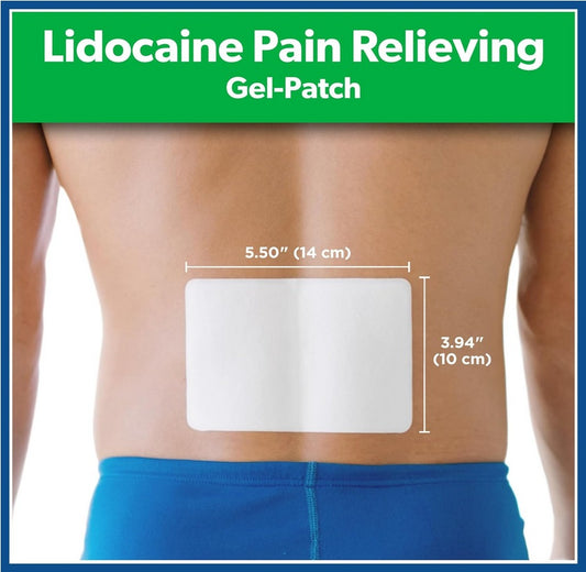 Salonpas Lidocaine 4% Pain Relieving Gel-Patches – 6 Count