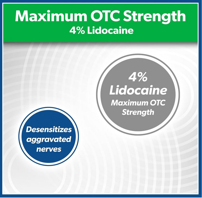 Salonpas Lidocaine 4% Pain Relieving Gel-Patches – 6 Count