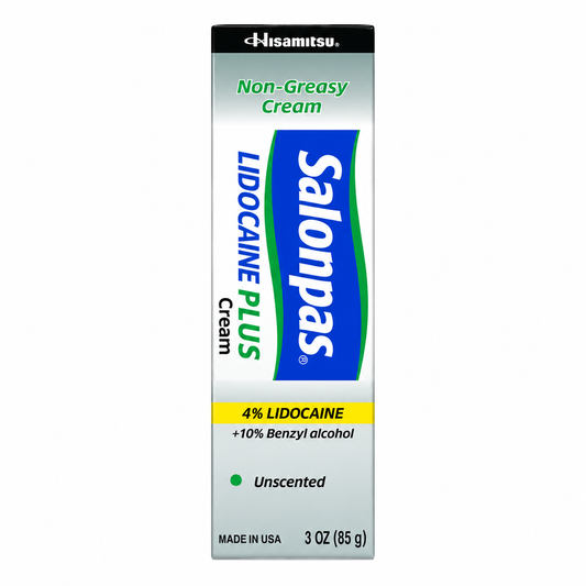 Salonpas Lidocaine Plus Cream 85g product box