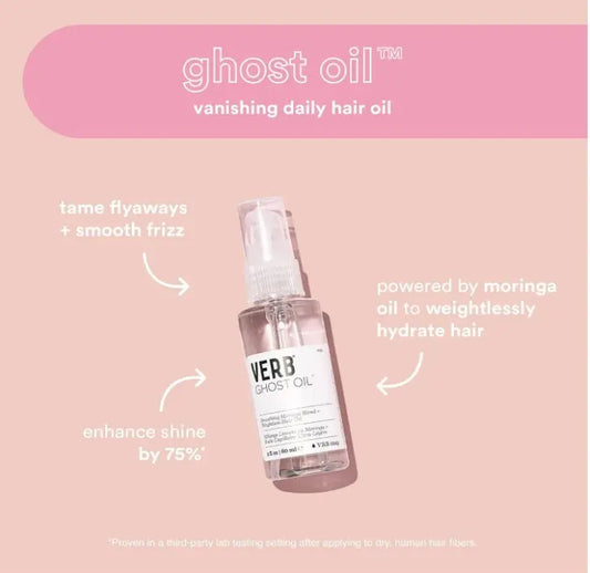 Verb Ghost Oil Smoothing Moringa Hair Oil 60ml x2 –100% Genuine UK Dispatch Verb Ghost Oil Smoothing Verb 
